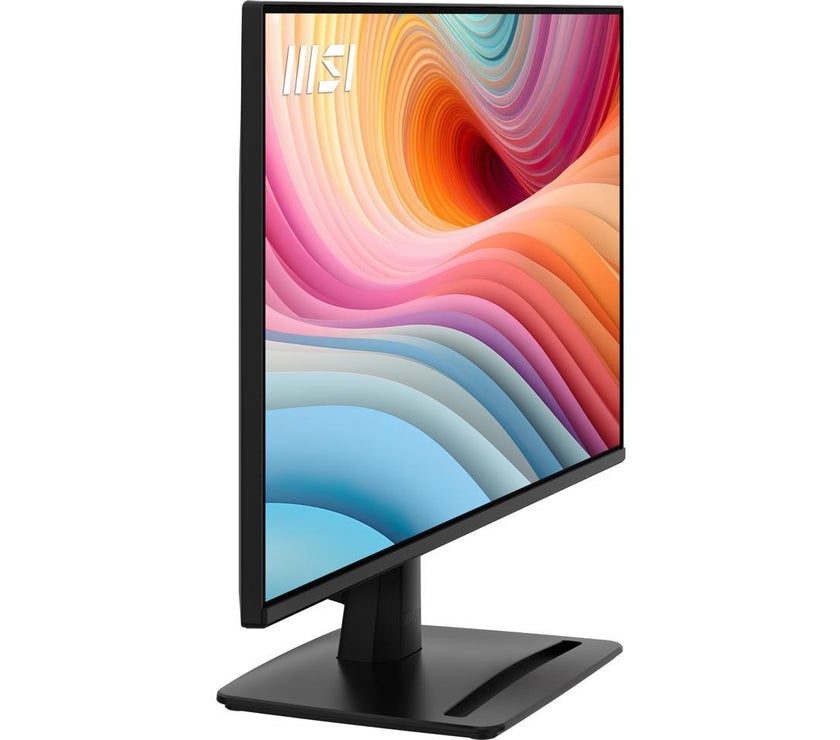 MSI PRO MP242A E2 24-inch IPS 1920 x 1080 (FHD) Gaming Office Monitor, 120Hz, Adaptive-Synch, HDR Ready, HDMI, VGA Port, Display Port,VESA Mountable, Tilt, Speaker, 4-side slim bezel ,1ms, Black