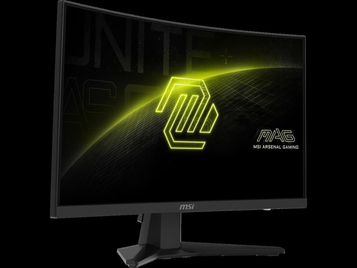 MSI MAG 244C 23.6''Curved Gaming Monitor FHD 1080p 180Hz 1ms Adaptive-Sync HDR Ready VA Panel 1500R Anti-Glare Display 178 Viewing Angle Frameless Design for FPS RPG and Racing Games