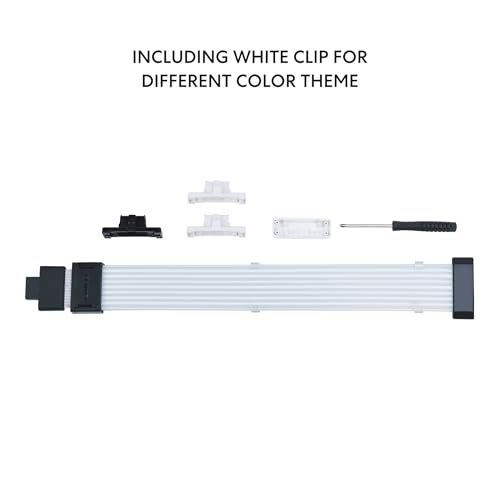 Lian Li Strimer Wireless 16-Pin GPU RGB Power Extension Cable, 2.4GHz Wireless Lighting Control, 370mm (14.56 in) 8 Light Guides, Controller Required (Not Included) (PW16-81W)