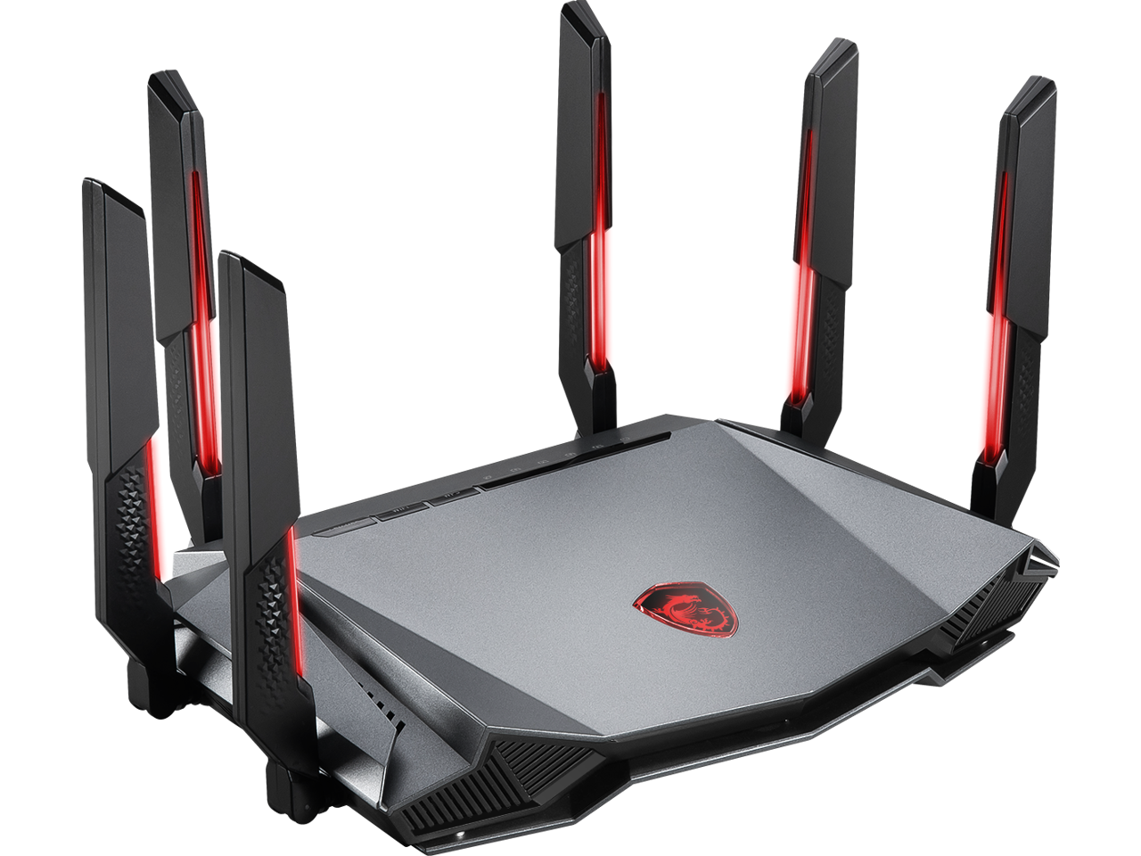 MSI RadiX AXE6600 WiFi 6E Tri-Band Gaming Router  support 2.5GHz/5GHz/6GHz, AI QoS support