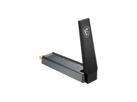 MSI AX1800 WiFi 6 Dual-Band USB Adapter - WLAN up to 1800 Mbps (5GHz, 2.4GHz Wireless), USB 3.2 Gen 1 Type-A, MU-MIMO, Adjustable Antenna, Beamforming, WPA3 - Wired Bracket Included