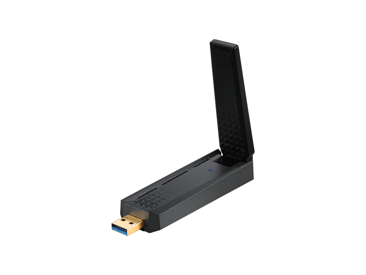 MSI AXE5400 WiFi 6Tri-Band USB Adapter - WLAN up to 5400 Mbps (6Ghz, 5GHz, 2.4GHz Wireless), USB 3.2 Gen 1 Type-A, MU-MIMO, Adjustable Antenna, Beamforming, WPA3 - Wired Bracket Included