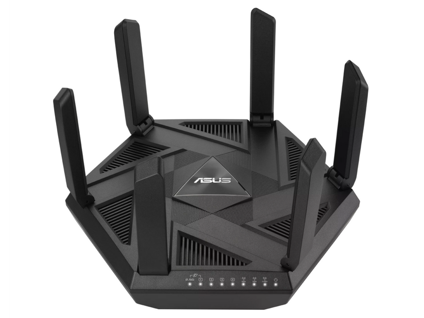 ASUS RT-AXE7800 Tri-band WiFi 6E (802.11ax) Router, 6GHz Band, ASUS Safe Browsing, Upgraded Network Security, Instant Guard, Built-in VPN Features, Free Parental Controls, 2.5G Port, AiMesh Support