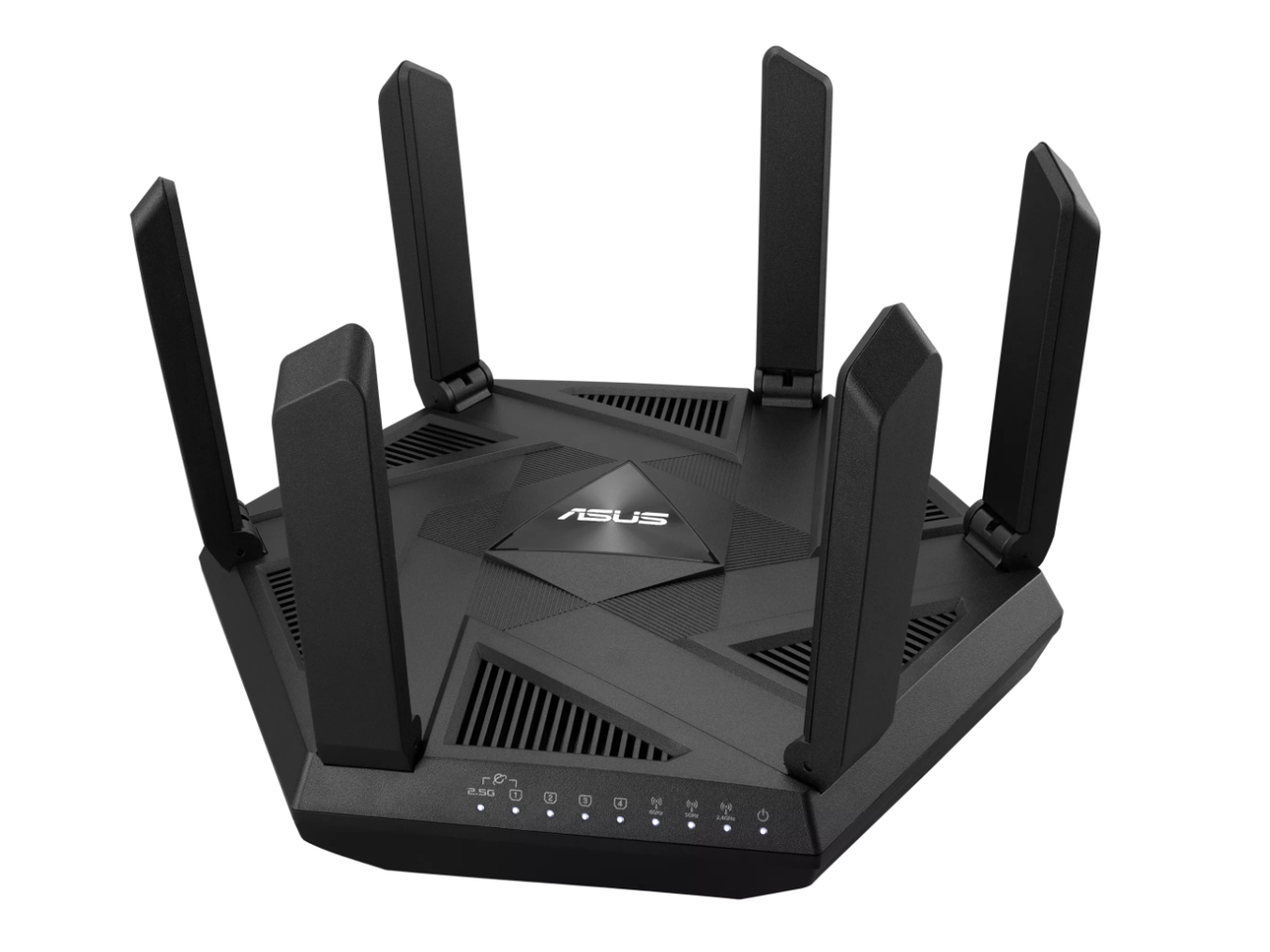 ASUS RT-AXE7800 Tri-band WiFi 6E (802.11ax) Router, 6GHz Band, ASUS Safe Browsing, Upgraded Network Security, Instant Guard, Built-in VPN Features, Free Parental Controls, 2.5G Port, AiMesh Support