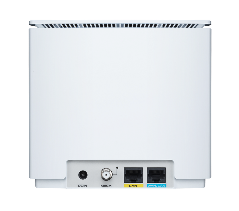 ASUS ZenWiFi AX Hybrid(XC5) AX3000 + MoCA 2.5 Mesh WiFi 6 System (1pk) - Whole Home Coverage up to 2,400 Sq.Ft. & 2+ Rooms for Thick Walls, AiMesh, Free Lifetime Security, Easy Setup