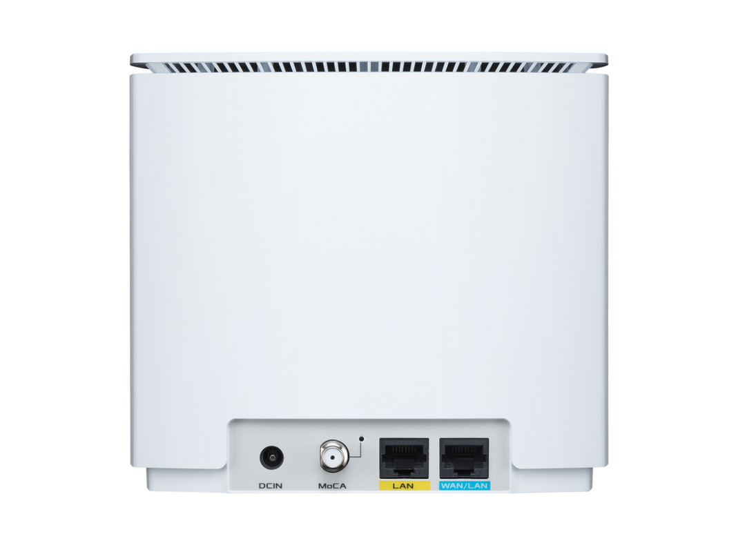 ASUS ZenWiFi AX Hybrid(XC5) AX3000 + MoCA 2.5 Mesh WiFi 6 System (1pk) - Whole Home Coverage up to 2,400 Sq.Ft. & 2+ Rooms for Thick Walls, AiMesh, Free Lifetime Security, Easy Setup