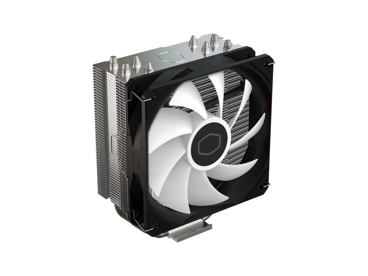Cooler Master Hyper 212 Spectrum V3 ARGB CPU Air Cooler - 4 Copper Heat Pipes, 120mm High Performance PWM Fan, Low Noise & Easy Installation, AMD AM5/AM4 & Intel LGA 1851/1700/1200