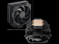 Cooler Master Hyper 212 Black CPU Air Cooler - 120mm High Performance PWM Fan, 4 Copper Heat Pipes, Aluminum Top Cover, Low Noise & Easy Installation, AMD AM5/AM4 & Intel LGA 1851/1700/1200, Black