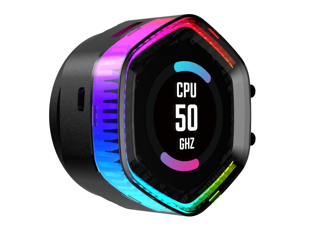 Cooler Master MasterLiquid 360 ION LCD Display Close-Loop AIO Liquid Cooler, 2.1-inch LCD Display, Gen X Dual Chamber Pump, Mobius 120P PWM Fans, ARGB Gen 2, 360mm, AMD Ryzen AM5/AM4, Intel LGA1700/1200