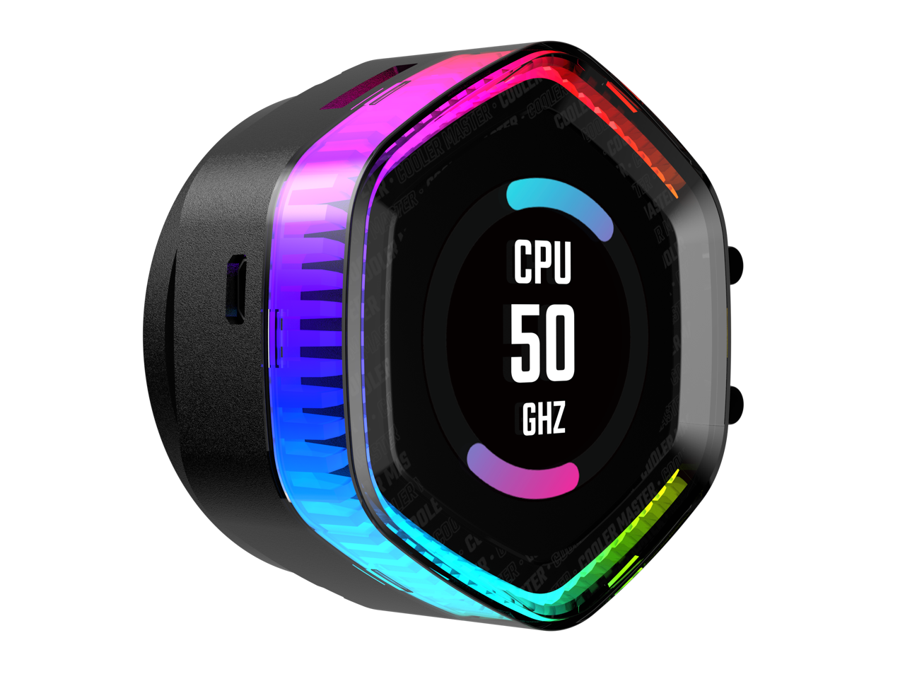 Cooler Master MasterLiquid 360 ION LCD Display Close-Loop AIO Liquid Cooler, 2.1-inch LCD Display, Gen X Dual Chamber Pump, Mobius 120P PWM Fans, ARGB Gen 2, 360mm, AMD Ryzen AM5/AM4, Intel LGA1700/1200