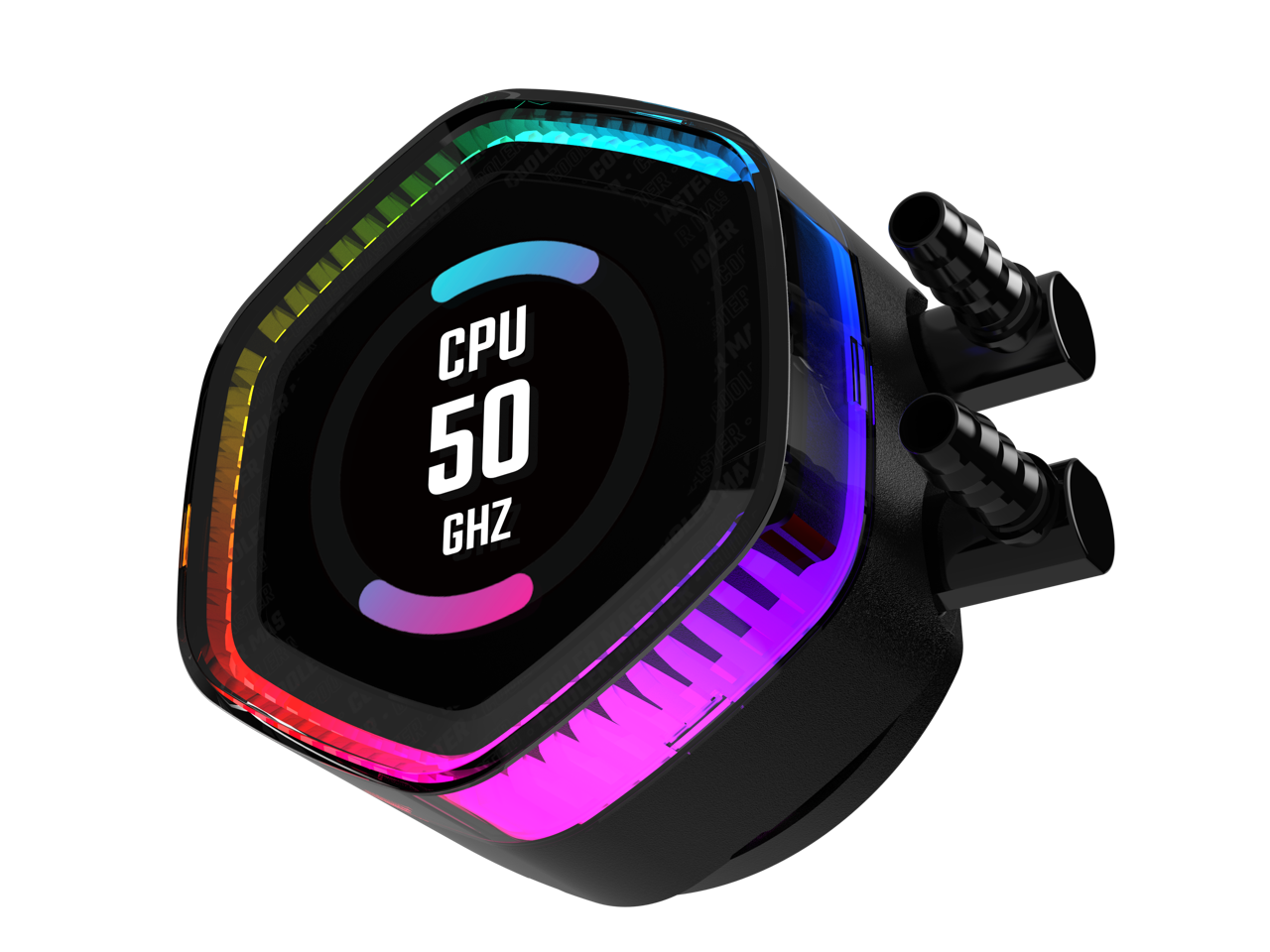 Cooler Master MasterLiquid 360 ION LCD Display Close-Loop AIO Liquid Cooler, 2.1-inch LCD Display, Gen X Dual Chamber Pump, Mobius 120P PWM Fans, ARGB Gen 2, 360mm, AMD Ryzen AM5/AM4, Intel LGA1700/1200