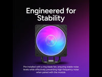 Cooler Master Hyper 212 3DHP CPU Air Cooler - Patented 3D Heat Pipe Technology, 120mm PWM High Airflow Fan, Quiet Cooling & Easy Installation, AMD AM5/AM4 & Intel LGA 1851/1700, ARGB