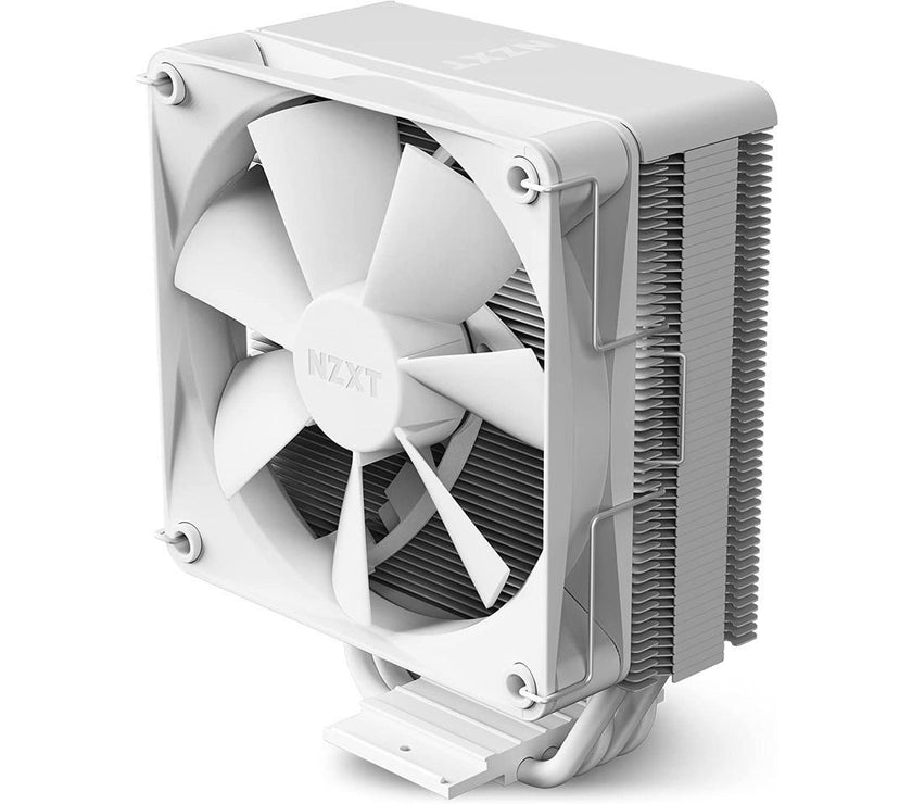 NZXT T120 CPU Air Cooler - RC-TN120-W1 - CPU Liquid Cooler - Conductive Copper Pipes - Fluid Dynamic Bearings - AMD and Intel Compatibility - White