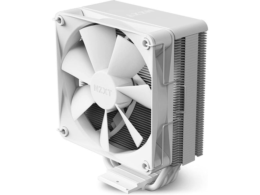 NZXT T120 CPU Air Cooler - RC-TN120-W1 - CPU Liquid Cooler - Conductive Copper Pipes - Fluid Dynamic Bearings - AMD and Intel Compatibility - White