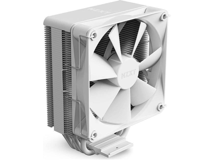 NZXT T120 CPU Air Cooler - RC-TN120-W1 - CPU Liquid Cooler - Conductive Copper Pipes - Fluid Dynamic Bearings - AMD and Intel Compatibility - White