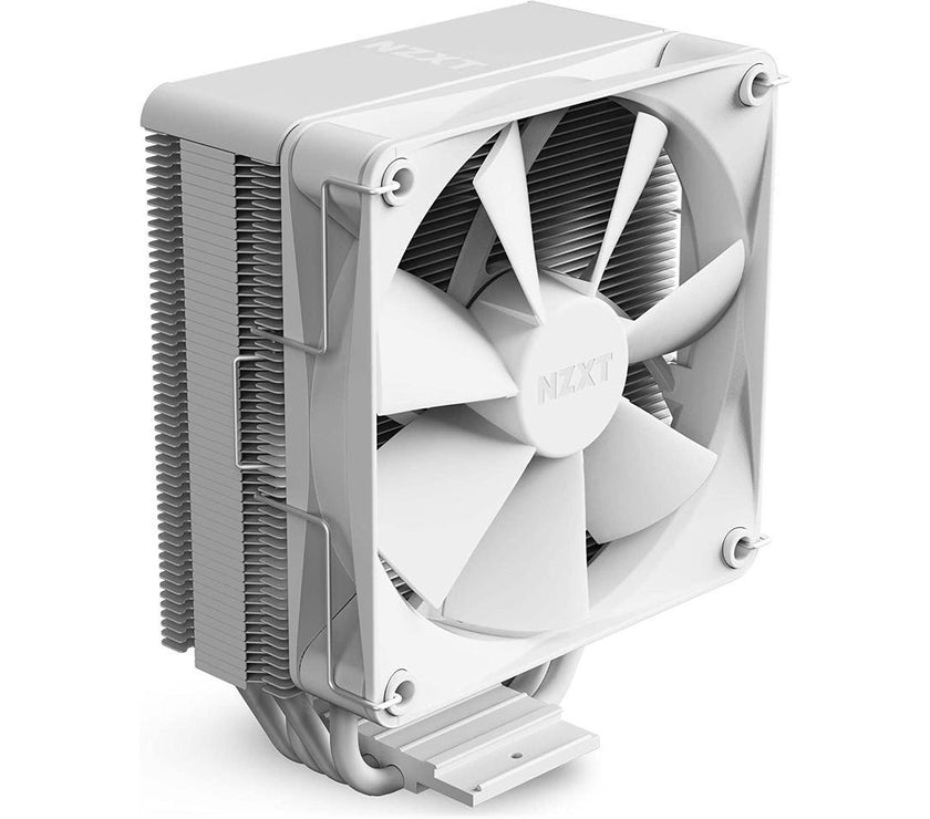 NZXT T120 CPU Air Cooler - RC-TN120-W1 - CPU Liquid Cooler - Conductive Copper Pipes - Fluid Dynamic Bearings - AMD and Intel Compatibility - White