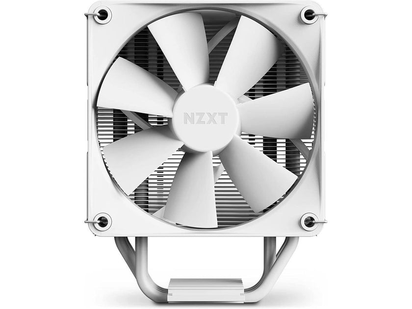 NZXT T120 CPU Air Cooler - RC-TN120-W1 - CPU Liquid Cooler - Conductive Copper Pipes - Fluid Dynamic Bearings - AMD and Intel Compatibility - White