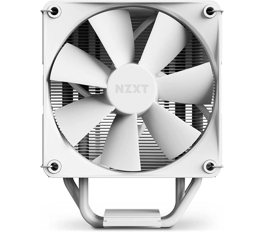 NZXT T120 CPU Air Cooler - RC-TN120-W1 - CPU Liquid Cooler - Conductive Copper Pipes - Fluid Dynamic Bearings - AMD and Intel Compatibility - White