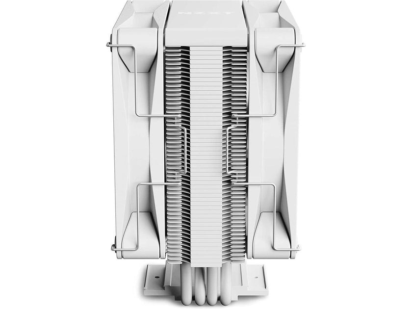 NZXT T120 CPU Air Cooler - RC-TN120-W1 - CPU Liquid Cooler - Conductive Copper Pipes - Fluid Dynamic Bearings - AMD and Intel Compatibility - White