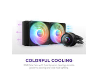 NZXT Kraken RGB 280mm - RL-KR280-B1 - AIO RGB CPU Liquid Cooler - LCD Display - 2 x F140RGB Core Fans Radiator Fans Black LGA 1700 / AM5 Compatible