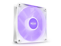 NZXT F120 RGB Core Fan - RF-C12TF-W1 - 120mm Hub-Mounted RGB Fan - Sublime RGB Lighting - PWM Control - Triple, 120mm Case Fan - White