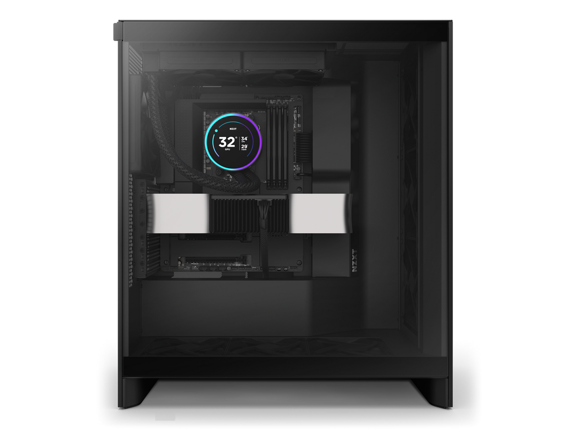 KRAKEN ELITE 240 BLACK AIO LIQUID COOLER WITH IPS LCD & STATIC PRESSURE FANS Intel Socket LGA 1851, 1700 & 1200/115X AMD Socket AM5, AM4