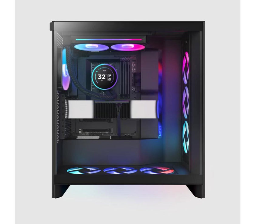 KRAKEN ELITE RGB 240 BLACK WITH AIO LIQUID COOLER WITH IPS LCD & STATIC PRESSURE FANS Intel Socket LGA 1851, 1700 & 1200/115X AMD Socket AM5, AM4