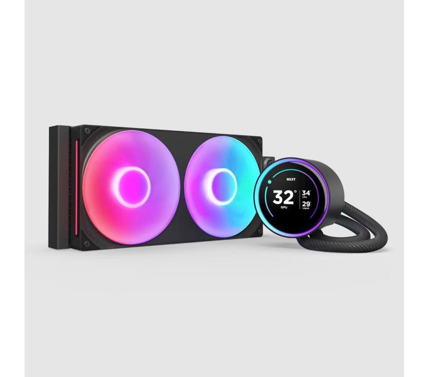 KRAKEN ELITE RGB 280 BLACK AIO LIQUID COOLER WITH IPS LCD & STATIC PRESSURE FANS Intel Socket LGA 1851, 1700 & 1200/115X AMD Socket AM5, AM4