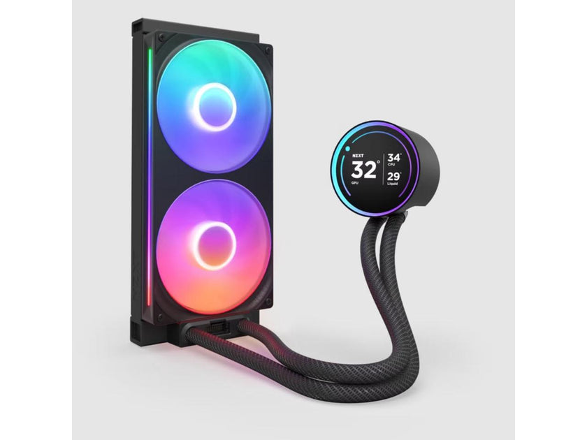 KRAKEN ELITE RGB 280 BLACK AIO LIQUID COOLER WITH IPS LCD & STATIC PRESSURE FANS Intel Socket LGA 1851, 1700 & 1200/115X AMD Socket AM5, AM4