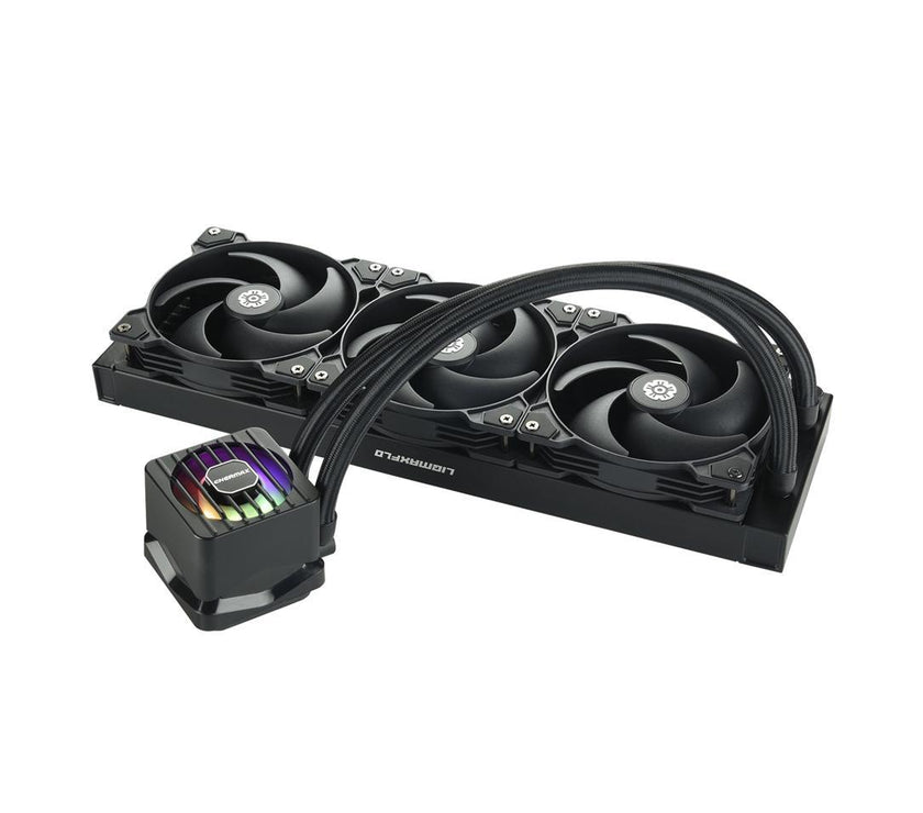 ENERMAX LIQMAXFLO SR 360 ARGB AIO CPU Liquid Cooler - 60mm VRM Fan up to 3000 RPM, PWM-Controlled Pump, 360mm Radiator, Triple Pressure-Optimized Silent Flow 120mm FDB Fans up to 1800 RPM, 370W TDP - AMD AM5 & Intel LGA1700 Ready