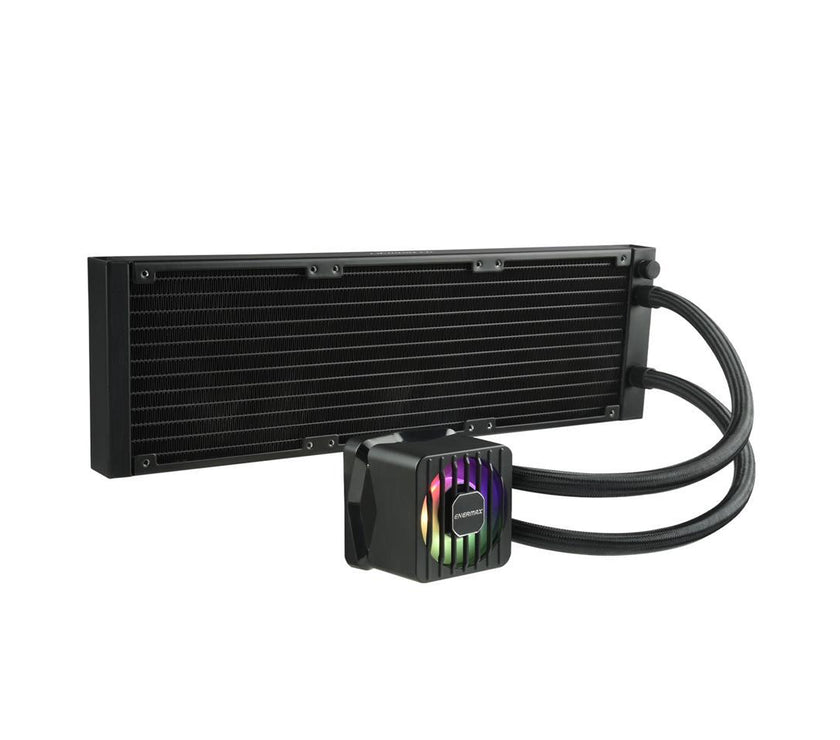 ENERMAX LIQMAXFLO SR 360 ARGB AIO CPU Liquid Cooler - 60mm VRM Fan up to 3000 RPM, PWM-Controlled Pump, 360mm Radiator, Triple Pressure-Optimized Silent Flow 120mm FDB Fans up to 1800 RPM, 370W TDP - AMD AM5 & Intel LGA1700 Ready