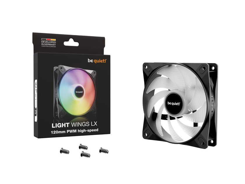 be quiet! LIGHT WINGS LX 120mm PWM high-speed BL123 120 mm ARGB LED Case Fan