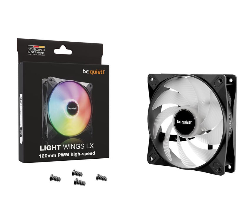 be quiet! LIGHT WINGS LX 120mm PWM high-speed BL123 120 mm ARGB LED Case Fan