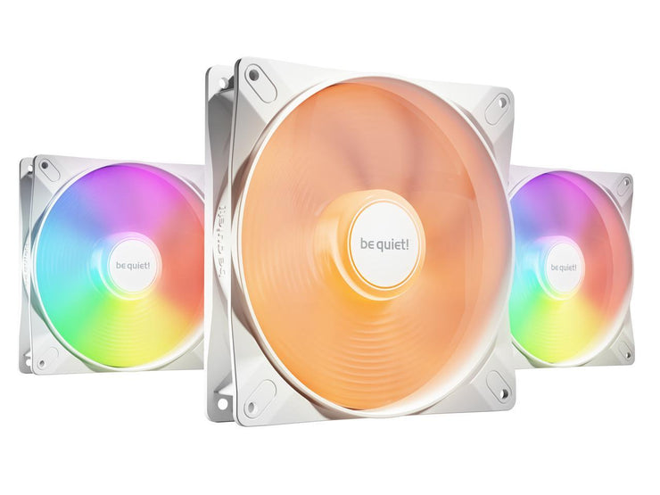 be quiet! Light Wings LX 140mm PWM high-speed White BL131 140mm ARGB LED Case Fan - Triple Pack