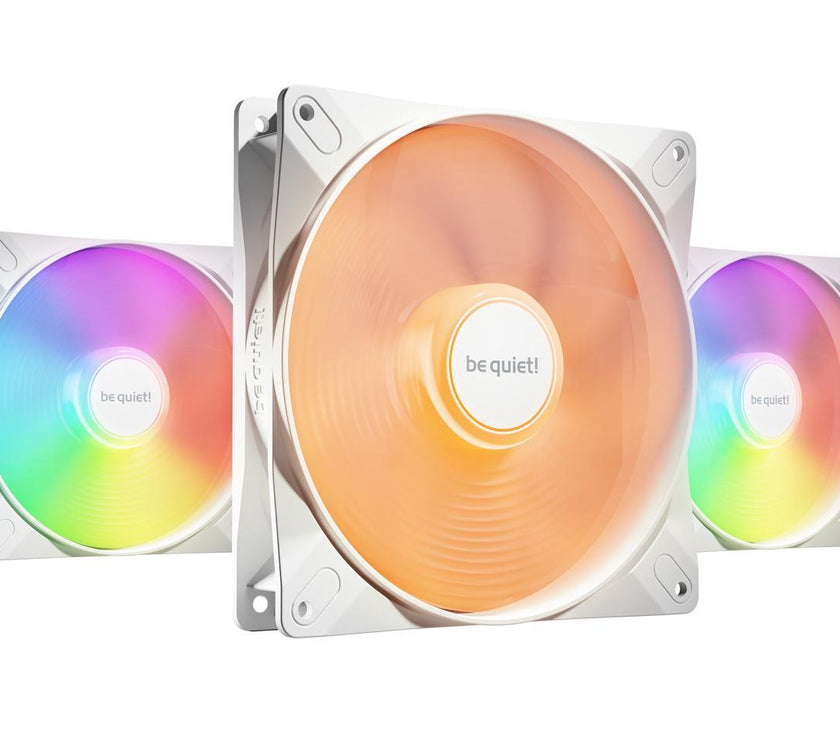 be quiet! Light Wings LX 140mm PWM high-speed White BL131 140mm ARGB LED Case Fan - Triple Pack