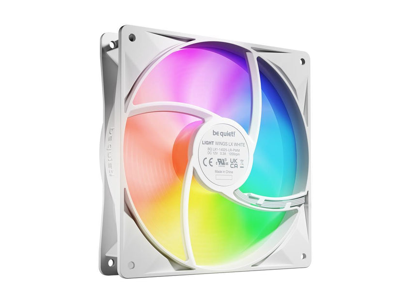 be quiet! LIGHT WINGS LX 140mm PWM BL128 140mm ARGB LED Case Fan - Triple Pack