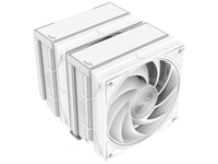 SAMA A60W Dual-Tower CPU Air Cooler Aluminum Top Cover 6 Copper Heat Pipes, Dual 120mm PWM Fans, for AMD AM4/AM5, Intel LGA 1700/1150/1151/1200/1851 Thermal Grease/White