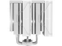 SAMA A60W Dual-Tower CPU Air Cooler Aluminum Top Cover 6 Copper Heat Pipes, Dual 120mm PWM Fans, for AMD AM4/AM5, Intel LGA 1700/1150/1151/1200/1851 Thermal Grease/White
