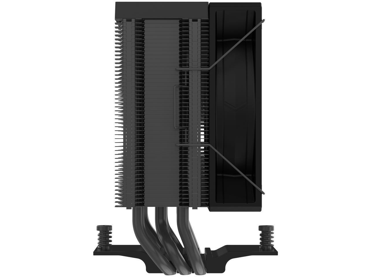 SAMA X30 Single-Tower CPU Air Cooler, 3 Copper Heat Pipes, 100mm PWM Fans, for AMD AM4/AM5, Intel LGA 1700/1150/1151/1200/1851 Thermal Grease/Black