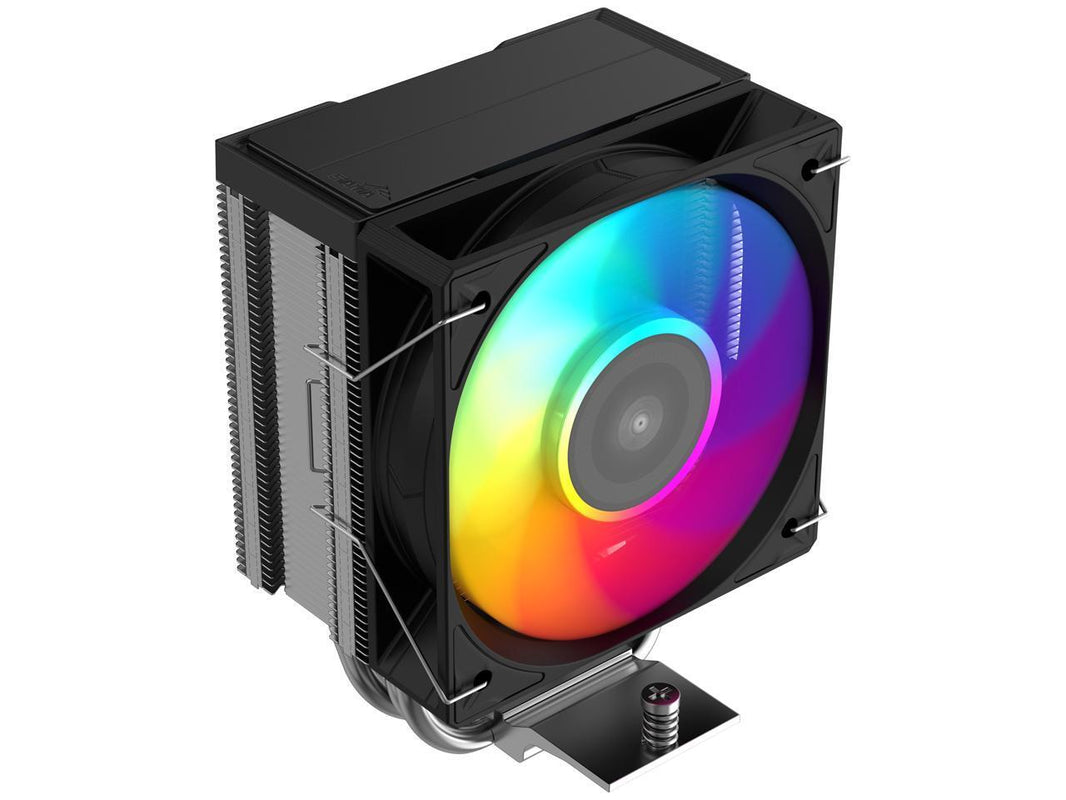 SAMA X30L Single-Tower CPU Air Cooler, 3 Copper Heat Pipes, 100mm ARGB Light Sync with Motherboard PWM Fans, for AMD AM4/AM5, Intel LGA 1700/1150/1151/1200/1851 Thermal Grease