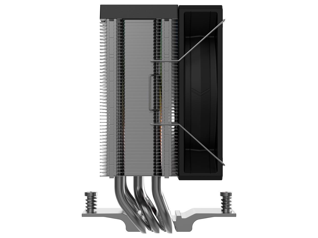 SAMA X30L Single-Tower CPU Air Cooler, 3 Copper Heat Pipes, 100mm ARGB Light Sync with Motherboard PWM Fans, for AMD AM4/AM5, Intel LGA 1700/1150/1151/1200/1851 Thermal Grease