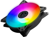 MSI MPG F120 ARGB-3B 120mm PWM Addressable RGB LED Case Fan Black - Anti-Vibration Fan Gasket - Hydraulic Bearing  - 600 ~ 1200 RPM - 3 Packs