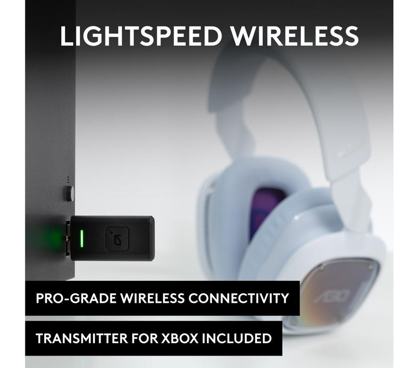 ASTRO Gaming A30 Lightspeed Wireless Headset for Xbox Series X|S, PC, & Nintendo Switch - White