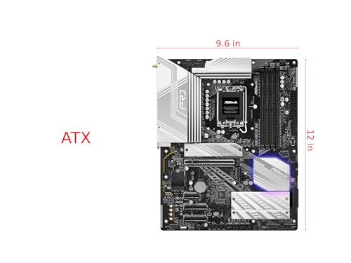 ASRock Z890 Pro RS WiFi 6E Intel Core Ultra LGA1851 RL-ILM ATX Motherboard DDR5 8666 MHz 256 GB Thunderbolt M.2