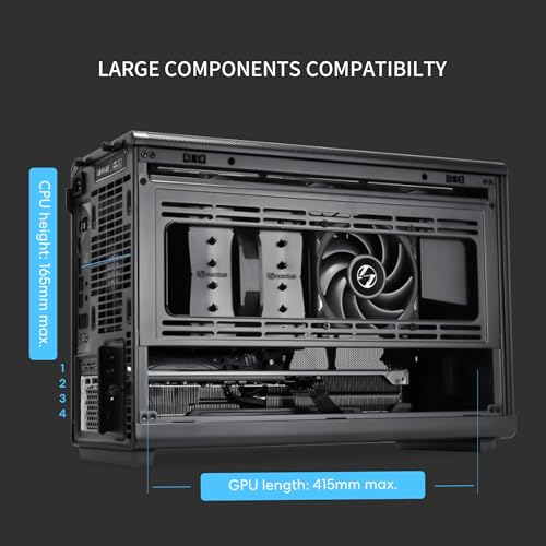 Lian Li A3-mATX PC Case - Wood Edition - Micro ATX Case - Supports 360mm AIO Cooler & 415mm GPU - Wood Front Panel - No Fans Included - White (A3W-WD)