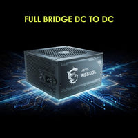 MSI MAG A650GL, Fully Modular Compact Gaming 650W Power Supply, 80+ Gold, ATX PSU, 10 Year Warranty