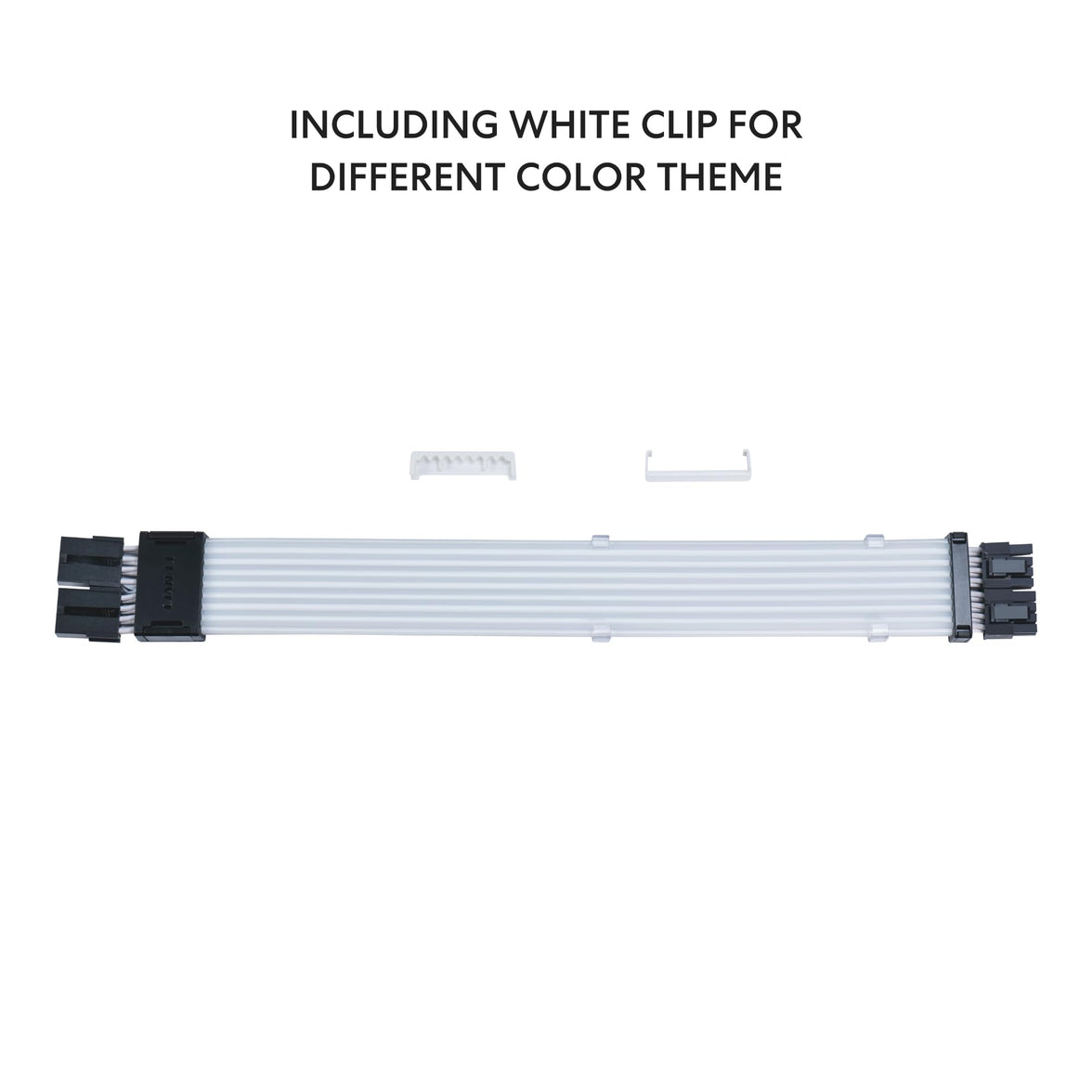 Lian Li Strimer Wireless 8-Pin GPU RGB Power Extension Cable, 2.4GHz Wireless Lighting Control, 382mm (15.03 in) 8 Light Guides, Controller Required (Not Included) (PW8-1W)