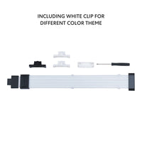 Lian Li Strimer Wireless 16-Pin GPU RGB Power Extension Cable, 2.4GHz Wireless Lighting Control, 370mm (14.56 in) 8 Light Guides, Controller Required (Not Included) (PW16-81W)