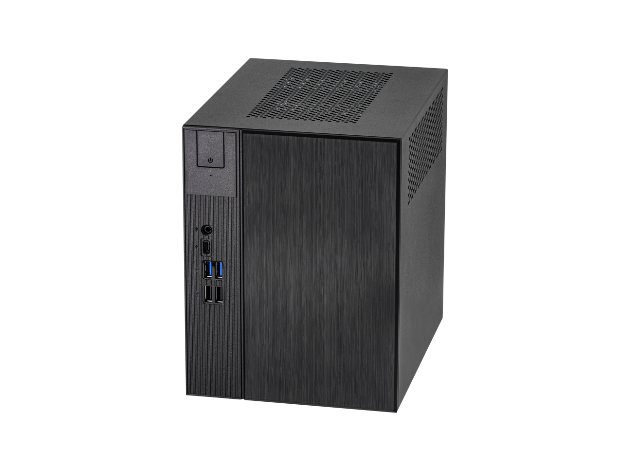 ASRock DESKMEET B660 Intel 12th Gen Mini PC Barebone System Supports a discrete ITX Video Card slot, CPU, video card , Memory, Storage are not included 8 Liter compact size
