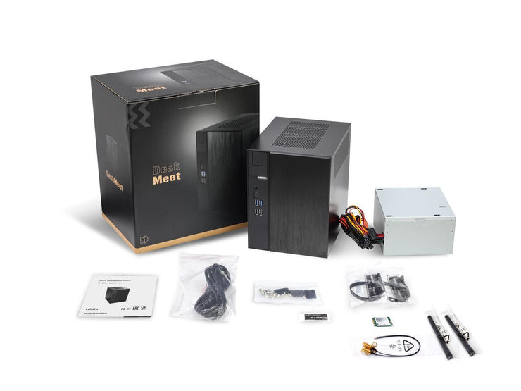 ASRock DESKMEET B660 Intel 12th Gen Mini PC Barebone System Supports a discrete ITX Video Card slot, CPU, video card , Memory, Storage are not included 8 Liter compact size